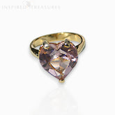 Rose Heart Gold-Toned - Ring